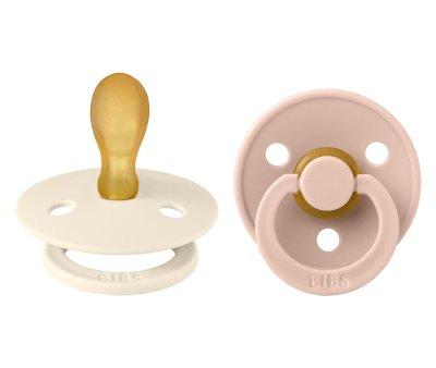 2 Chupetas BIBS Colours Fisiolgica Ivory/Blush