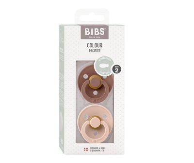 2 Chupetas BIBS Colours Fisiolgica Blush/Woodchuck