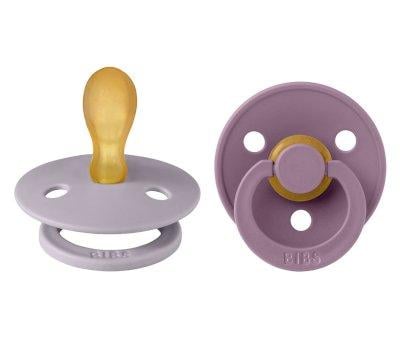 2 Chupetas BIBS Colours Fisiolgica  Fossil Grey/Mauve