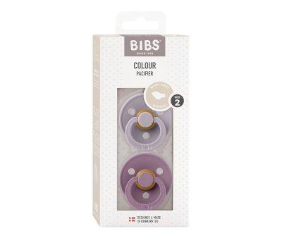 2 Sucettes BIBS Colour anatomique gris/mauve
