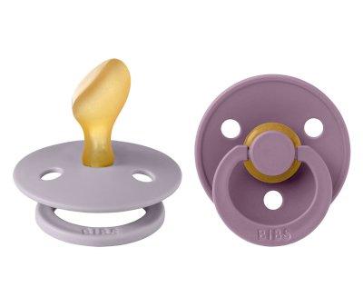 2 Sucettes BIBS Colour anatomique gris/mauve