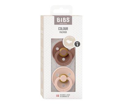 2 Sucettes Bibs Colour Anatomical Blush/Woodchuck
