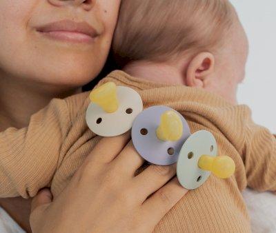2 Chupetes BIBS Colour Anatmica Baby Blue/Petrol