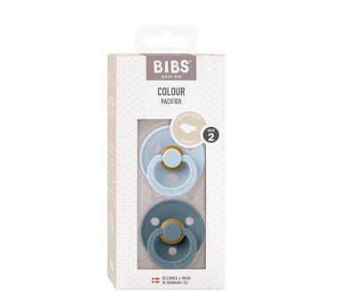 2 Chupetes BIBS Colour Anatmica Baby Blue/Petrol