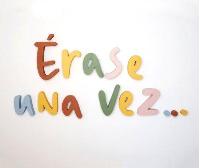 Lettres murales Il tait une fois...