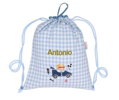 Mochila Saco Speed Racers Personalizable