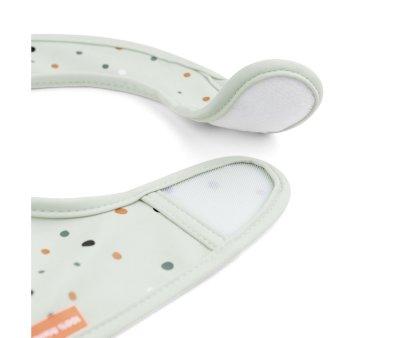 2 bavoirs Deer Croco Green