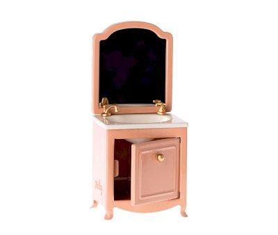 Mobile con Lavabo e Specchio Beige Maileg Miniatura