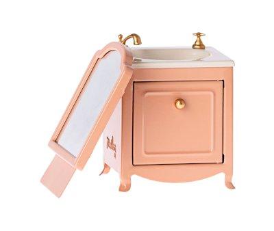 Mobile con Lavabo e Specchio Beige Maileg Miniatura