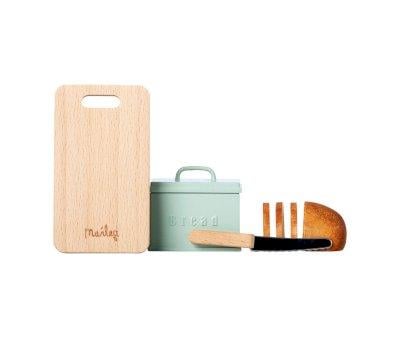Bread Box with Board and Knife