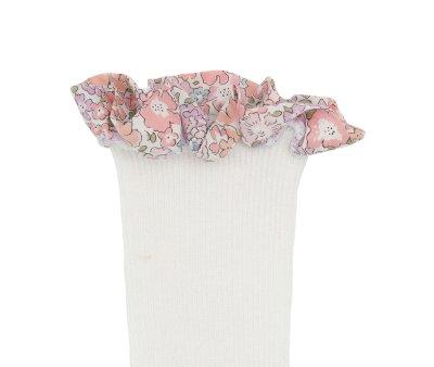 Meias com sola antiderrapante de Bamb Liberty Off White
