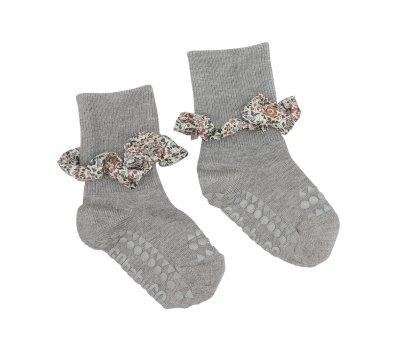 Chaussettes Semelles Antidrapantes Bambou Liberty Grey Melange