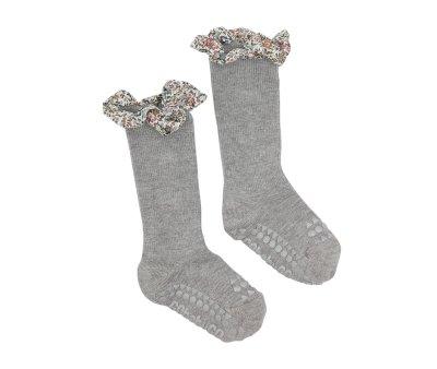 Chaussettes Semelles Antidrapantes Bambou Liberty Grey Melange