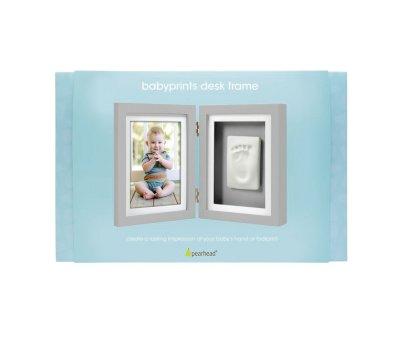 Photo Frame and Babyprints in Gray