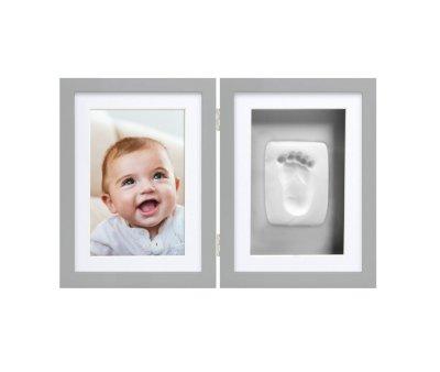 Photo Frame and Babyprints in Gray