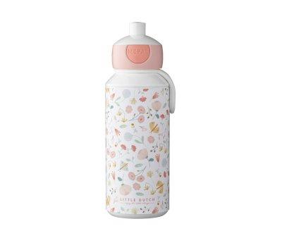Garrafa Pop-up de flores e borboletas Campus 400ml