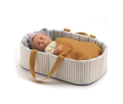 Cesta Bambole Djeco Grigio Arancio