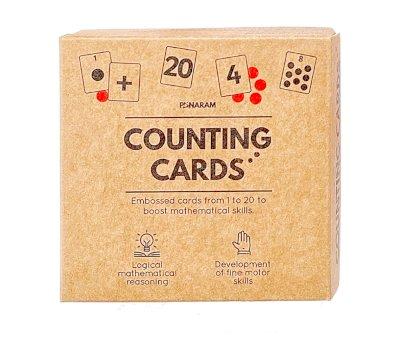Embossed Number Cards