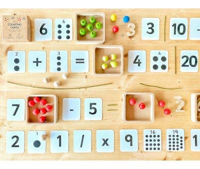 Embossed Number Cards