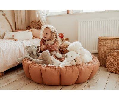 Tappeto-Nido Play & Go Bloom Organic Tawny Brown
