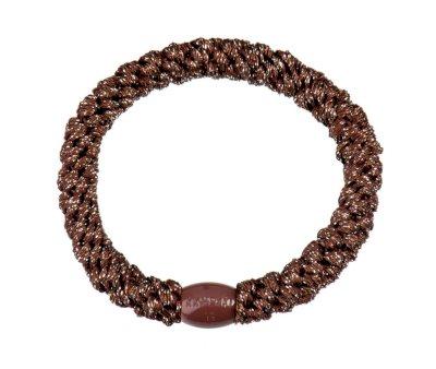 Kknekki Hair Tie Brown Glitter