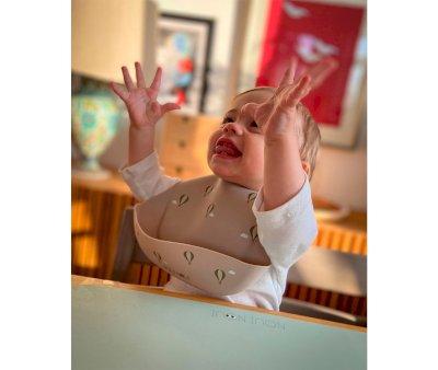 Little Hot Air Balloon Silicone Bib