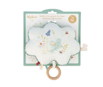 Caixa musical em tecido The Green Mouse da Petites Chansons