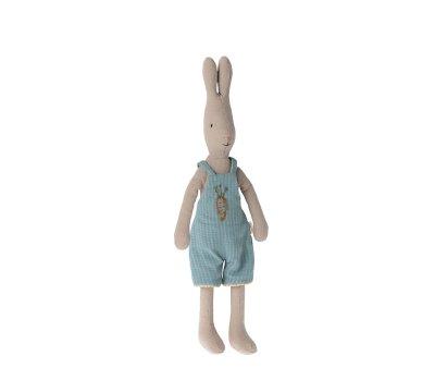 Coniglio Maileg Rabbit T2 con Pettorina Azzurra