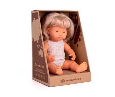 Doll with Down Syndrome Blonde 38 cm