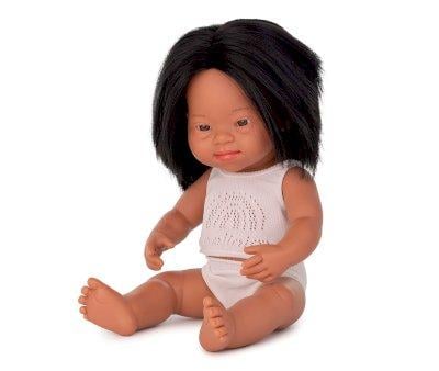 Latina Down Syndrome Doll 38 cm