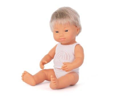 Blonde Down Syndrome Doll 38cm