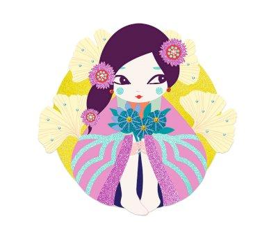 Lamine Glitter Onnanoko