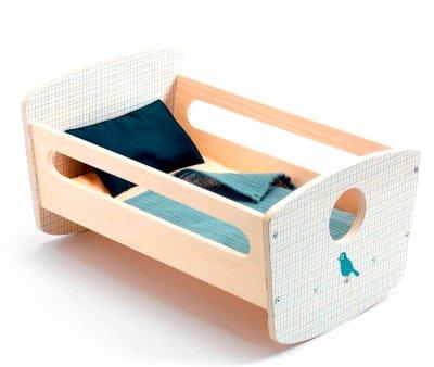 Blue Pomea Rocking Bed for Doll