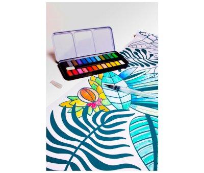 Palette d'Aquarelles Omy 24 Couleurs