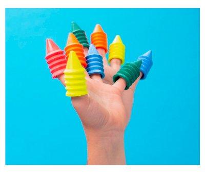 6 Crayones de Dedo Omy