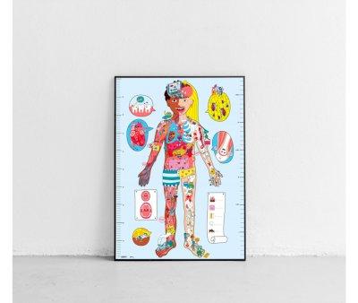 Poster XL Omy El Cuerpo avec autocollants