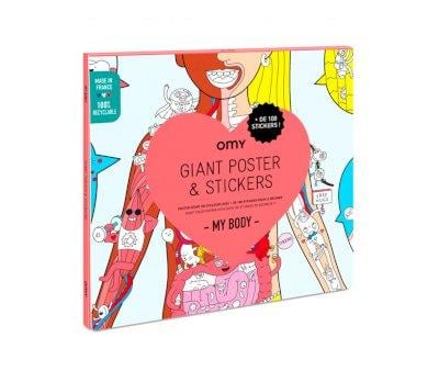 Poster XL Omy El Cuerpo avec autocollants
