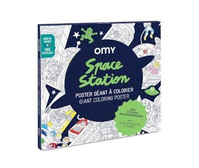 Poster XL Omy Space avec autocollants