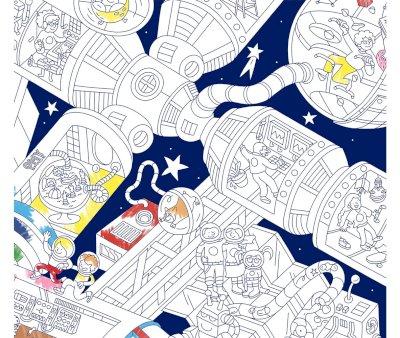 Poster XL Omy Space avec autocollants