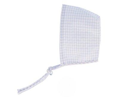Gorro Vichy Azul Celete para Mueco