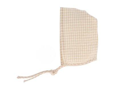 Gorro Vichy Beige para Boneca