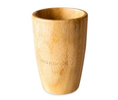 Gobelet en bambou gris avec paille