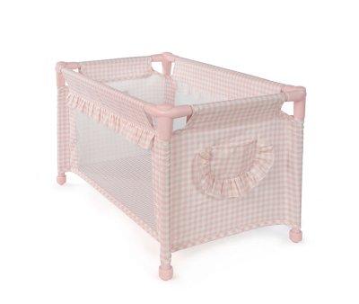Berceau de voyage pour poupes Vichy Checks