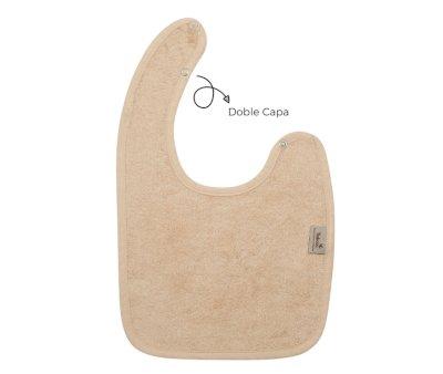 Timboo Double Bib Frosted Almond Personalised