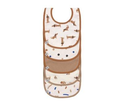 Pack of 5 Waterproof Bibs Little Mateys Royal Blue