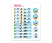 Iron-On Labels and Stickers Pirate Combo Pack