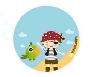 Pack 3 Distintivi Personalizzati Pirata