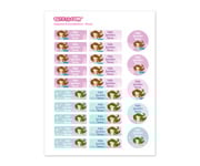 Iron-On Labels and Stickers Mermaid Combo Pack