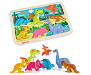 Puzzle Empilhvel Chunky Dinossauros
