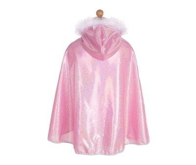 Mantello Glitter Rosa con Cappuccio 4-6 anni